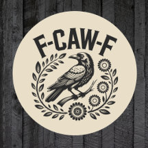 F-CAW-F Corbeau Couronne Florale Drôle Humour Somb