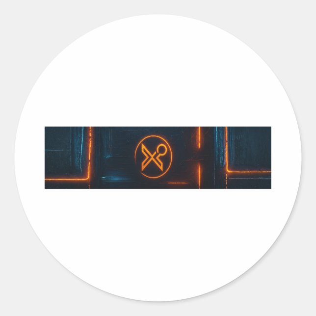 Sticker Rond F-Caw-F Essential Creative Style (Devant)