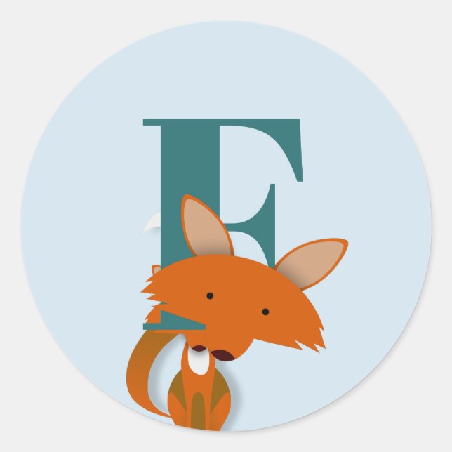 Sticker Rond F pour Fox (Devant)