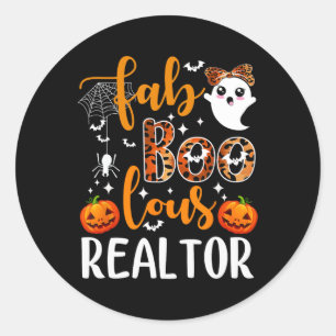 Sticker Rond Faboolly Realtor Halloween Realtor Immobilier Ag