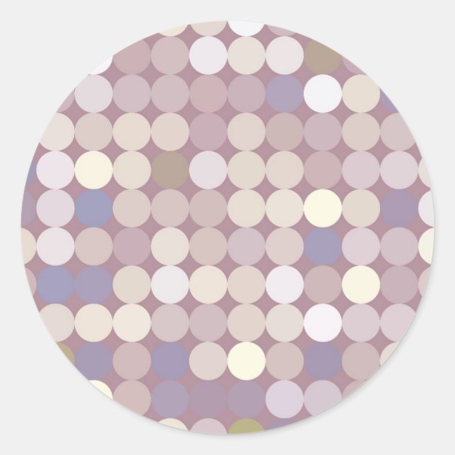 Sticker Rond Fabric circles abstract pattern (Devant)