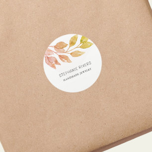 Sticker Rond Fabricant de bijoux en aquarelle