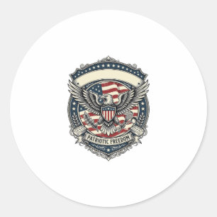 Sticker Rond Fabricant de savon patriotique