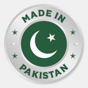 Sticker Rond Fabriqué Au Pakistan