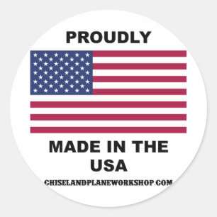 Sticker Rond Fabriqué aux États-Unis