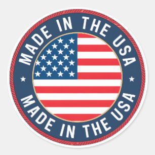 Sticker Rond Fabriqué aux Etats-Unis
