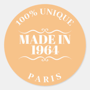 Sticker Rond Fabriqué en 1964