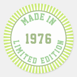 Sticker Rond Fabriqué en 1976