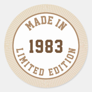 Sticker Rond Fabriqué en 1983