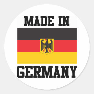 Sticker Rond Fabriqué En Allemagne