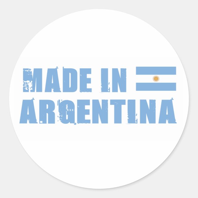 Sticker Rond Fabriqué en Argentine (Devant)