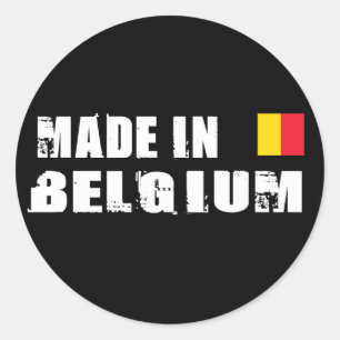 Sticker Rond Fabriqué en Belgique