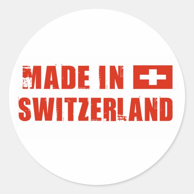 Sticker Rond Fabriqué en Suisse (Devant)