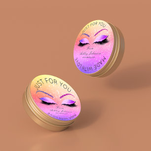 Sticker Rond Fabriqué Par Parties scintillant Lashes Beauty Omb