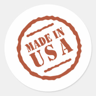 Sticker Rond Fabriquée aux États-Unis