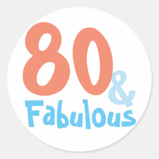 Sticker Rond Fabuleuse fête d'anniversaire