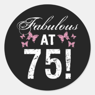Sticker Rond Fabuleux 75e anniversaire