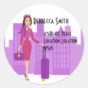 Sticker Rond Fabuleux agent de bord