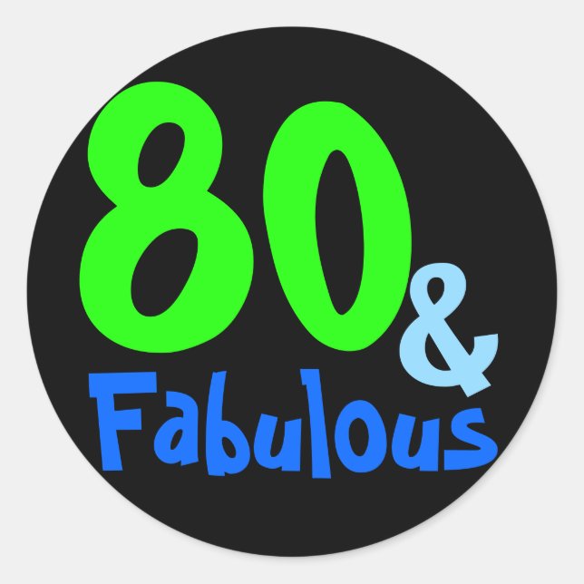 Sticker Rond Fabuleux anniversaire tropical (Devant)