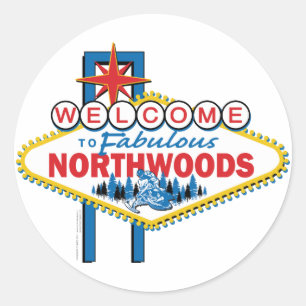 Sticker Rond Fabuleux-Nord-Woods