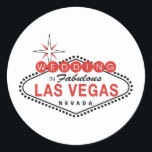 Sticker Rond Fabulous Las Vegas Mariage Modèle personnalisable<br><div class="desc">Fabuleux Modèle Mariage Las Vegas. Entièrement Personnalisable. Créez vos propres objets en utilisant ce graphique comme arrière - plan pour votre mariage Las Vegas. Ajoutez les noms des mariés et des mariés,  ajoutez votre date de mariage ou votre photo de fiançailles pour personnaliser et créer votre propre produit unique.</div>
