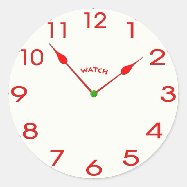 Sticker Rond face_02 de l'horloge (Devant)