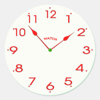 Sticker Rond face_02 de l'horloge