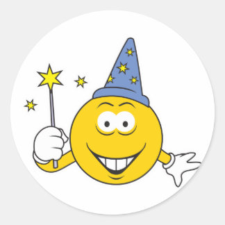 Sticker Rond Face de l'Assistant