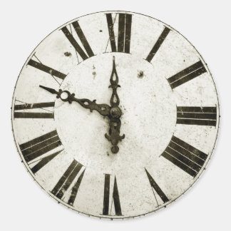 Sticker Rond Face de l'horloge