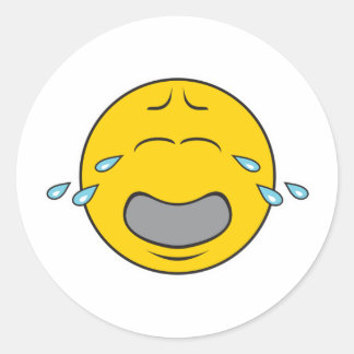 Sticker Rond Face de pleurage