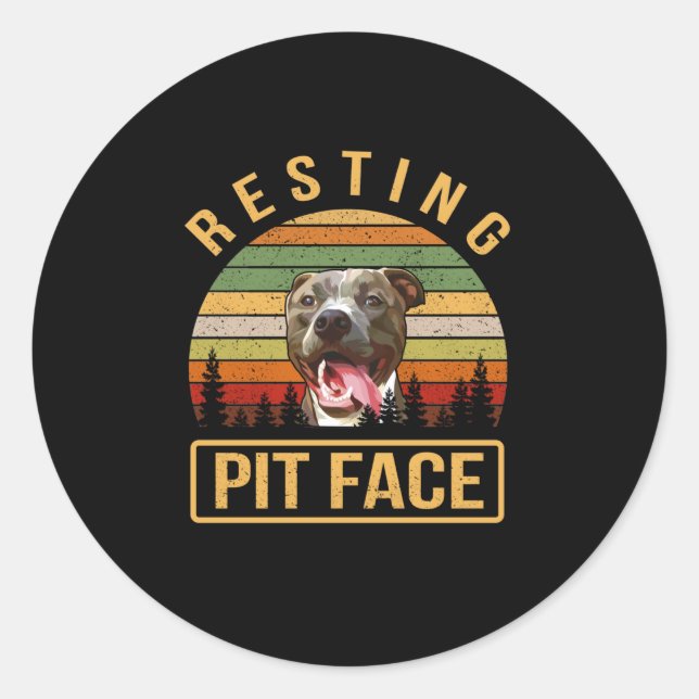 Sticker Rond Face de Resting (Devant)