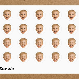 Sticker Rond Face personnalisée