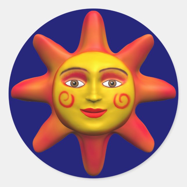 Sticker Rond Face solaire (Devant)