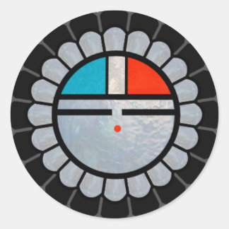 Sticker Rond Face solaire Zuni