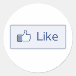 Sticker Rond Facebook aiment