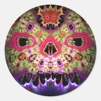 Sticker Rond FaceCrâne