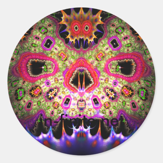 Sticker Rond FaceCrâne (Devant)