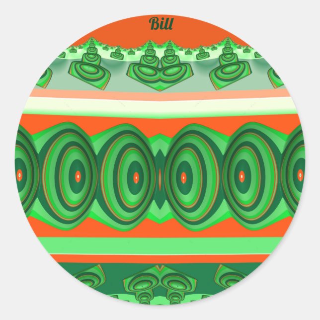 STICKER ROND FACTURE ~ NOËL ~    (Devant)