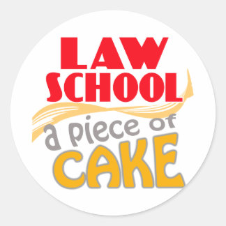 Sticker Rond Faculté de droit - Pièce de gâteau
