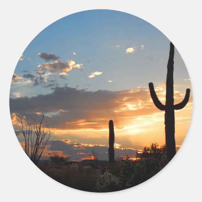 Sticker Rond Fades lumineuses dans une lame (Devant)