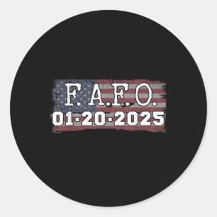 Sticker Rond Fafo 20 janvier 2025 Inauguration présidentielle a