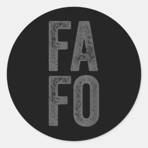 Sticker Rond Fafo Pour Découvrir