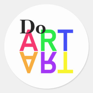 STICKER ROND FAIRE "ART"
