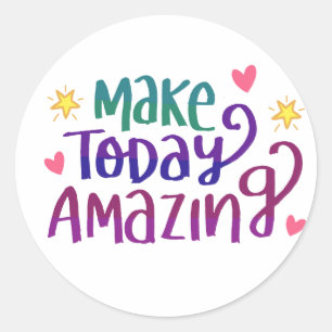 Sticker Rond Faire aujourd'hui une soumission Extraordinaire pe