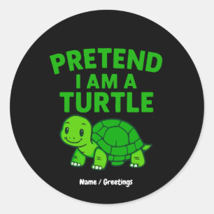 Sticker Rond Faire comme si je suis un costume de Noël d'Hallow