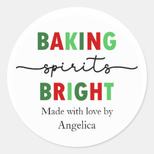 Sticker Rond Faire des Esprits Lumineux de Pâtisserie avec Amou
