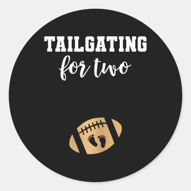 Sticker Rond Faire-part De Grossesse Chute Par Révélation (Devant)