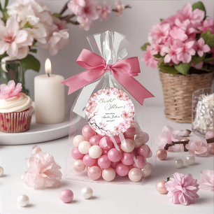Sticker Rond Faire-part de Mariage Cherry Blossom Delight