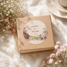Faire-part de mariage élégant romantique avec mono