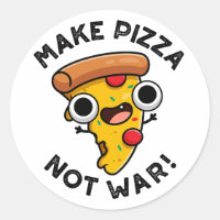 Faire Pizza Pas Guerre Drôle Pun Paix